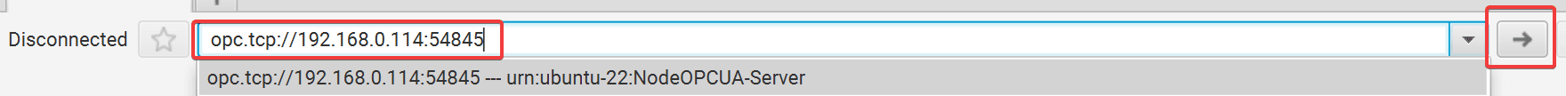 Screenshot showing the OPC Client "Screenshot showing the OPC Client"